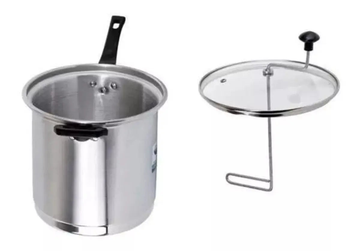 Olla Palomera Aluminio 20 Cm Alpro Tapa Cristal - Alpro