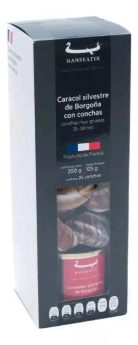 Escargots Caracol 2 Docenas Hanseatik Muy Grueso Concha 200g - Hanseatik