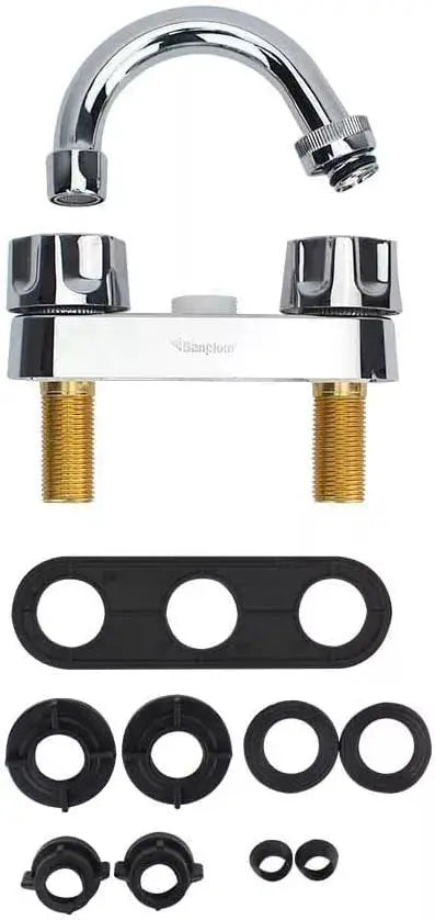 Llave Mezcladora Para Lavabo Sanplom 4 Manerales Zamac 8957 - Sanplom - empaque