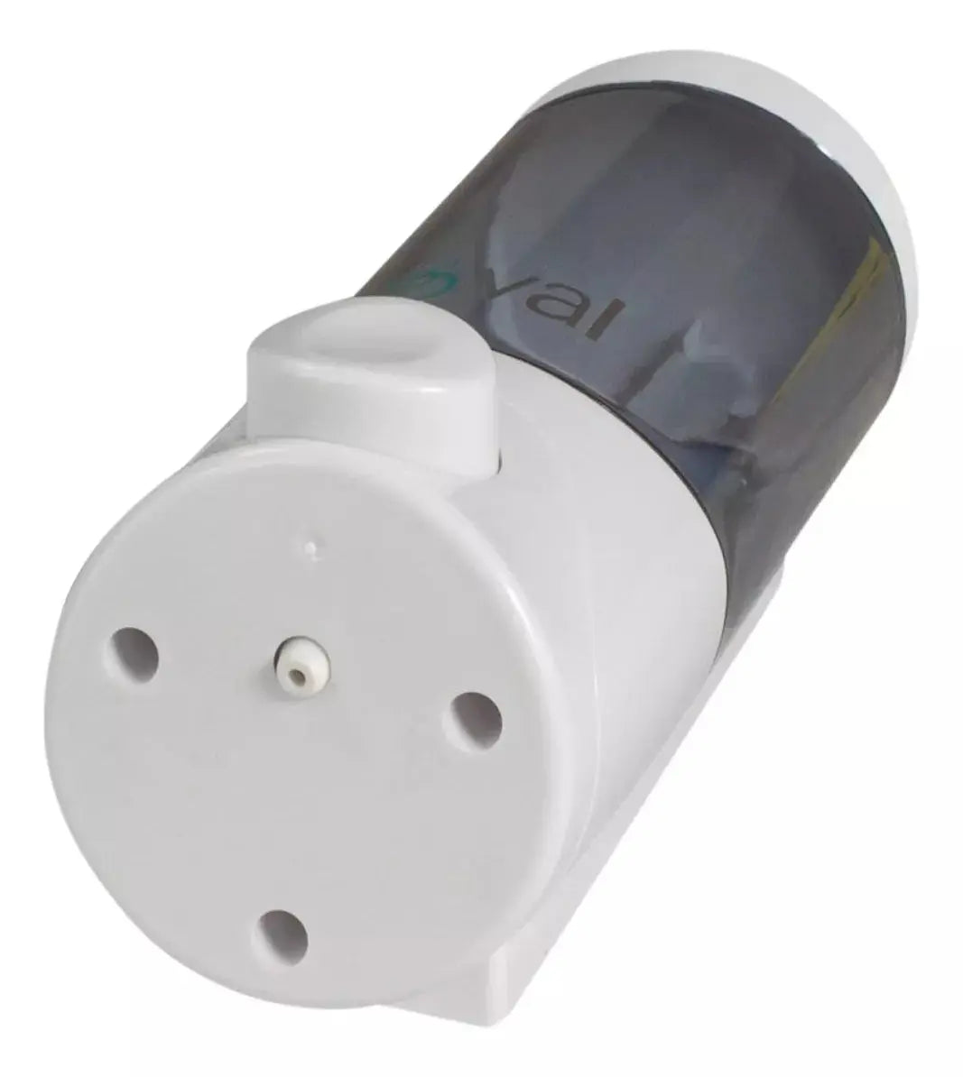 Jabonera Oval Humo Blanco 500 Ml Transparente - Oval - vista lateral
