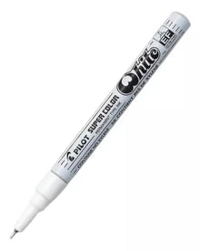 Marcador Permanente Pilot Punta Extra Fina Supercolor Elegir Blanco - Pilot