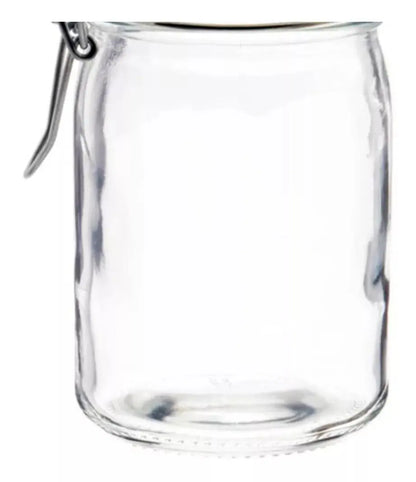 Set 6 Brocalito Vidrio Envase Redondo Regalo Dulcero 200ml - Vittori - vista lateral