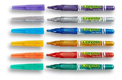 8 Plumones Glitter Alternative Markets No Tóxico Crayola - Crayola - vista lateral