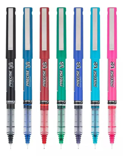 7 Boligrafos Plumas Gel Pilot Pen Precise V5 Punto Extrafino - Pilot - detalle