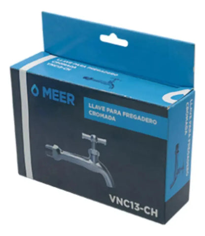 Llave Cromada Cnx Agua Fregadero Chapeton Color Plateado - roma - empaque