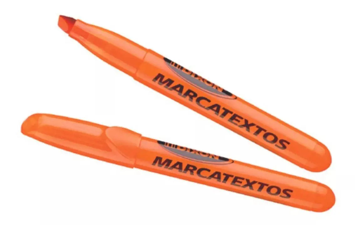 12pz Marcadores Marcatextos Fluorescentes Dixon Easy Color Naranja - Dixon