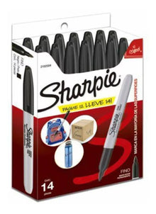 Marcador Permanente Sharpie punto fino Color negro paquete con 14 piezas 2102504 - Sharpie - vista trasera
