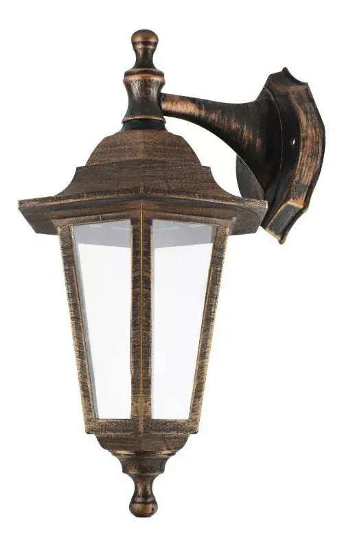 Farol Pared Estilo Colonial Color Cobre Sanelec Exteriores - Sanelec - empaque