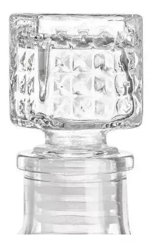 Juego 12 Licoreras Vidrio Cristal Mini Rodas 65 Ml Agua Vino - Vittori - vista lateral