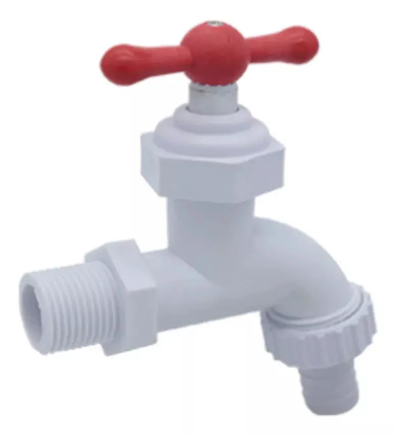 Llave Jardin Manguera Cnx Plastica Tipo Italiana 1/2 Pulgada - CNX - vista trasera