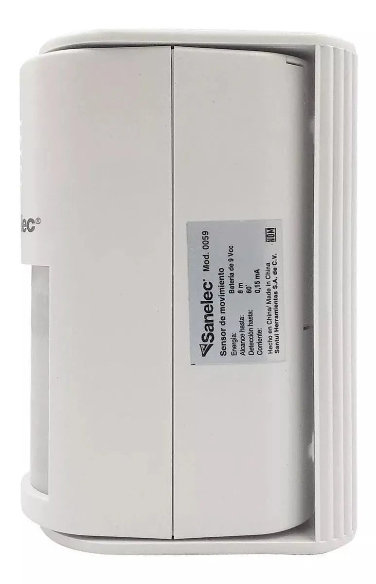 Alarma Deteccion Movimiento Sanelec Entradas Tiendas 0059 - Sanelec - vista trasera