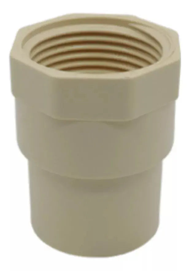 15 Piezas Adaptador Hembra Cnx Cpvc 1/2'' Resistente - CNX - vista lateral