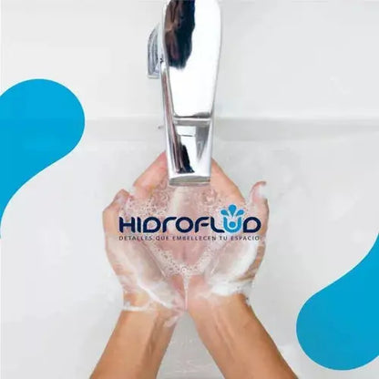 Mezcladora Lavabo Cromo Lavamanos Baño Acero Inoxidable - HIDROFLUD - vista lateral