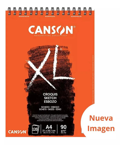 Block Canson Dibujo Croquis Album Xl Boceto 21x29.7cm 120h - Canson