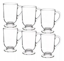 Set 6 Tazas Café Te Asa 300ml Vidrio Capuccino Latte - Vittori - detalle