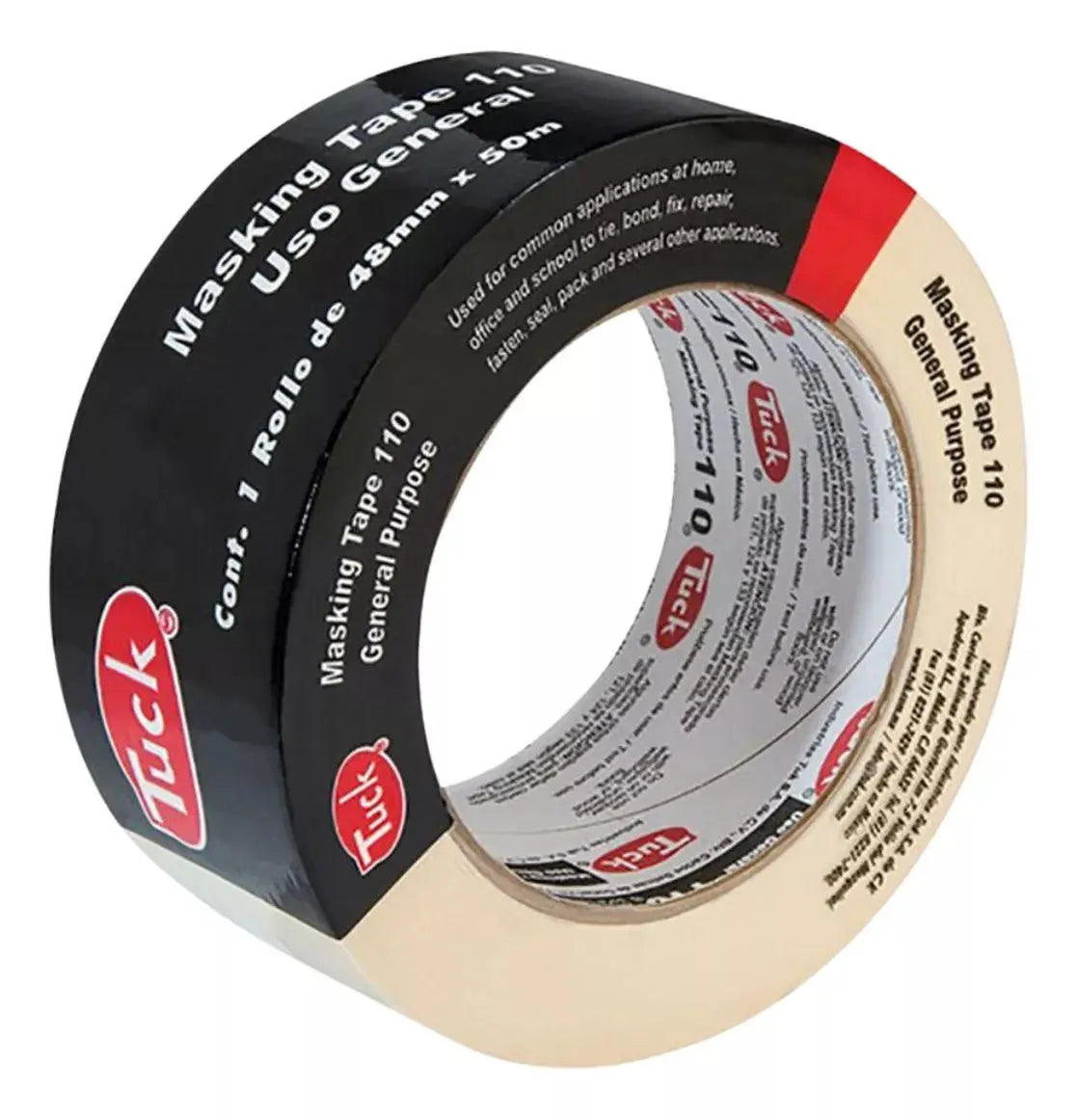Cinta Masking Tape Uso General Tuck 48mm X 50m Modelo 110 - Tuck