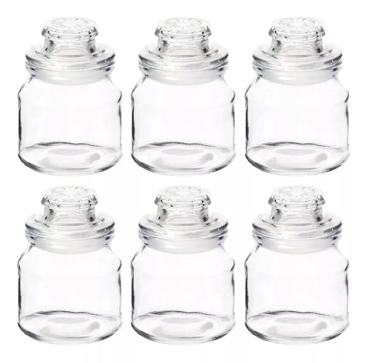 6 Pack Brocalito Vidrio 150ml Recuerdo Dulcero Bodas Bautizo - Vittori - vista lateral