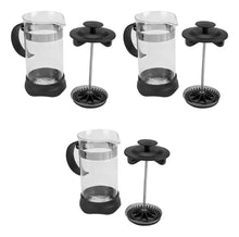 3 Pzs Cafetera Prensa Francesa 350ml Vidrio Embolo Cafe Te - Promoopcion - vista trasera