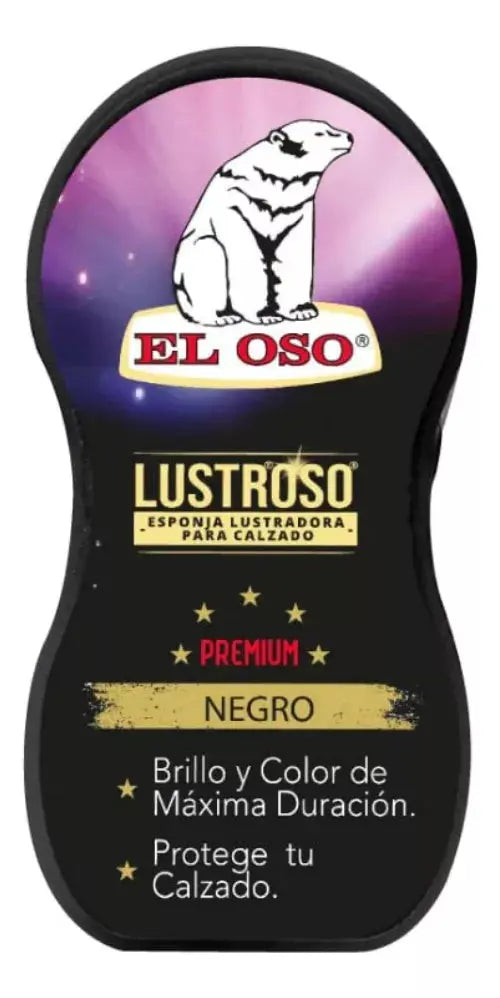 Cepillo Esponja El Oso Lustradora Calzado Premium Negro - El oso