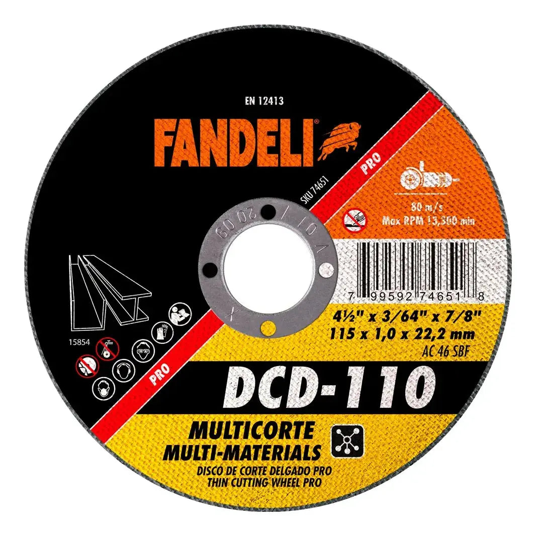 D.CORTE DELG MULTICOR PRO 4½”1/2 PULG FANDELI - Fandeli