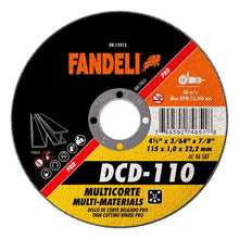 D.CORTE DELG MULTICOR PRO 4½”1/2 PULG FANDELI - Fandeli
