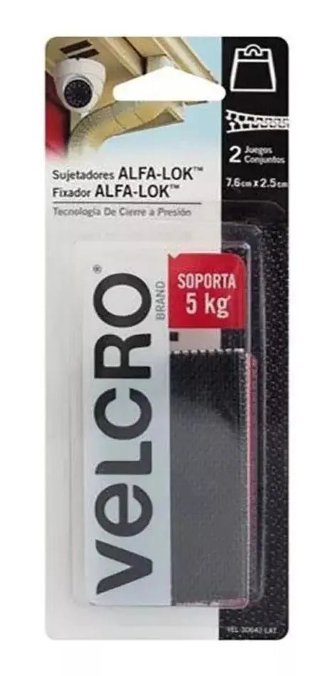 Cinta Sujetadora Velcro Organizador Pared Soporta 5kg - Velcro - detalle