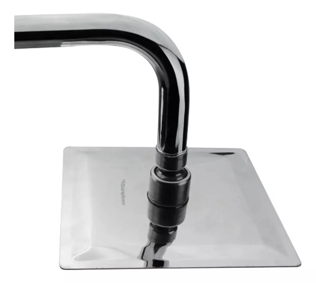 Regadera Cuadrada 6 ( 15cm) Sanplom Acero Inoxidable 8502 - Sanplom - vista lateral