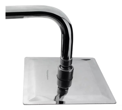 Regadera Cuadrada 6 ( 15cm) Sanplom Acero Inoxidable 8502 - Sanplom - vista lateral
