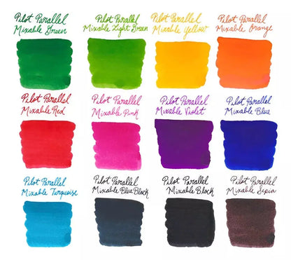 12 Cartuchos Tinta Pilot Recarga Parallel Pen Multi Color - Pilot