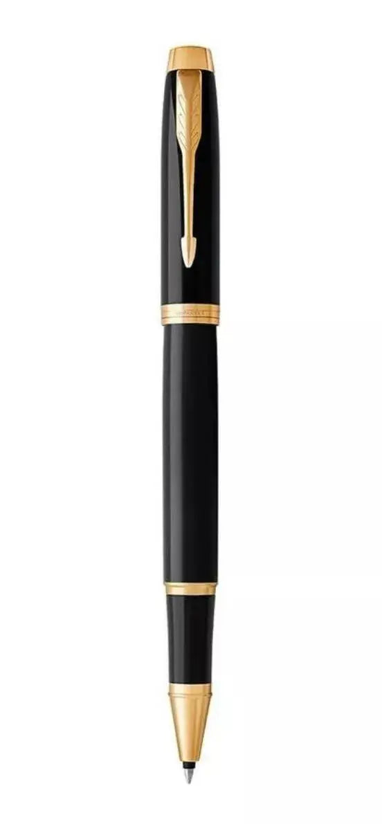 Pluma Rollerball Parker Punta Fina Acabado Dorado Premium - Parker - vista trasera