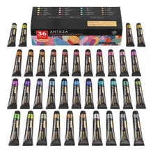 36 Tubos De Pintura Gouache Arteza 12 Ml Colores Surtidos - Arteza - detalle