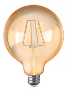 10 Focos Led Tipo Globo E27 4w Dimeable Aksi Color Luz Ámbar - Aksi - vista lateral