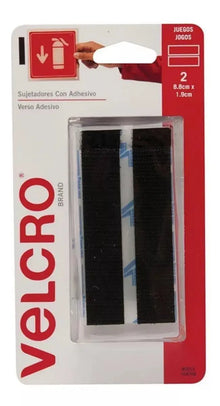 2pz Cinta Organizadora Velcro® Tira Sujetador Adhesivo Negra - Velcro
