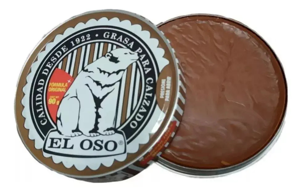 Grasa Calzado El Oso Color Café Claro 90 G Limpieza Zapatos - El oso - vista lateral