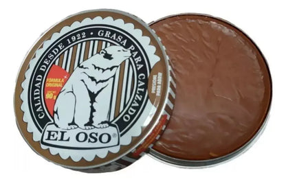 Grasa Calzado El Oso Color Café Claro 90 G Limpieza Zapatos - El oso - vista lateral