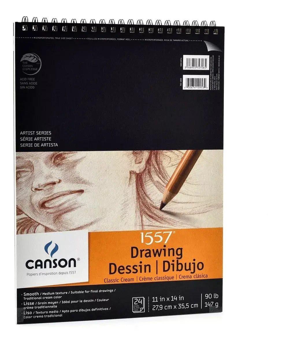 Cuaderno De Dibujo Color Crema Canson 1557 Dessin 27.9x35cm - Canson - detalle