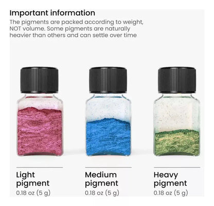 Set 60 Botes Mica Polvo 5g Colores Arteza Multiuso - Coveme - detalle