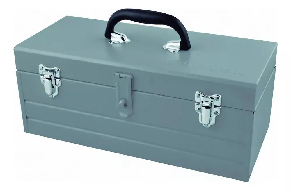 Caja Porta Herramientas Metálica 40x18.2x16.3cm Surtek Cm16g Color Gris - Lock