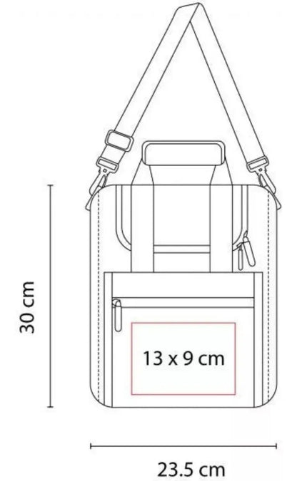 Lonchera Ejecutiva Interior Metalizado Plastificado Elegante - Promoopcion - vista lateral