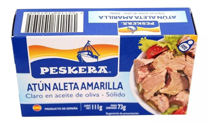 Atún Aleta Amarilla en Aceite de Oliva 111 gr - Parker - empaque