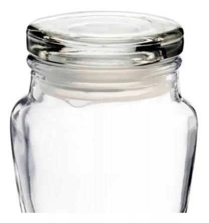Set 6 Brocalito Vidrio Envase Redondo Regalo Dulcero 200ml - Vittori