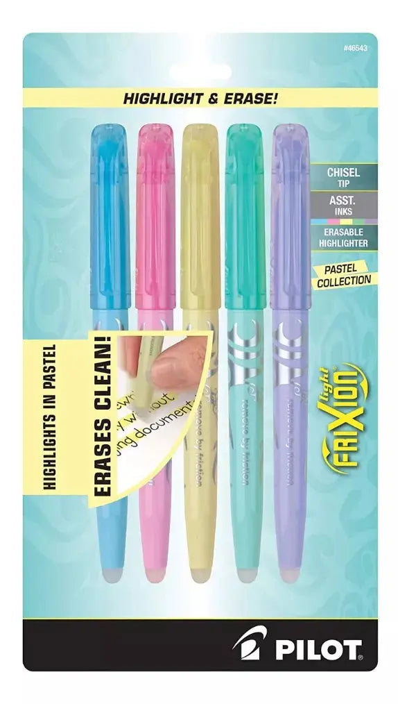 5 Marcador Borrable Pilot Frixion Light Pastel Punta Cincel - Pilot