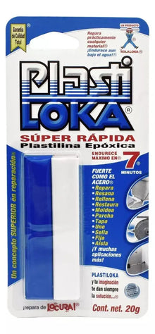 Plastiloka Azul Secado Rapido 20g Kola Loka Pastilina Epoxica - Dogotuls