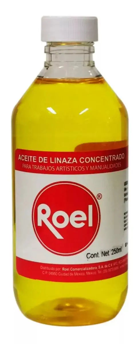 Aceite Linaza Concentrado 250ml Roel Arte Manualidades - Roel