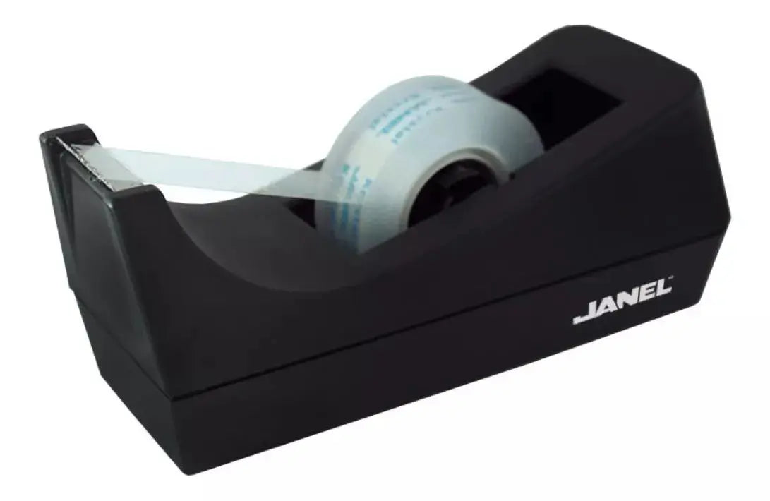 Despachador Cinta Adhesiva Janel Plastico Negro 33m - Janel - vista lateral