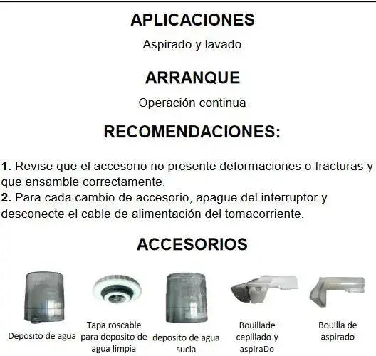 Aspiradora Lavadora De Tapicería Aksi Home Lavtap-450h-ak 1.2l Blanca 110v 60hz - Aksi