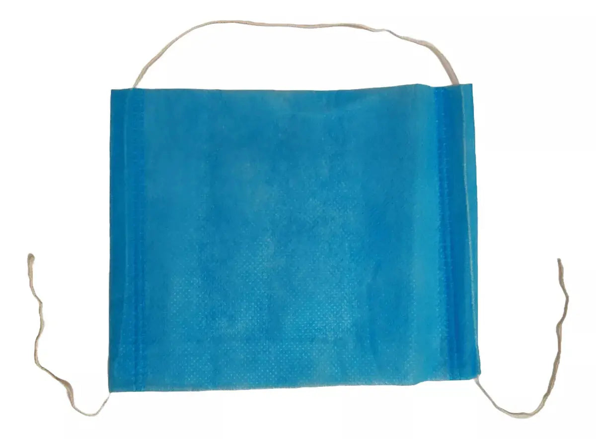 100 Cubrebocas Plash 2 Capas Color Turquesa - Coveme - vista lateral