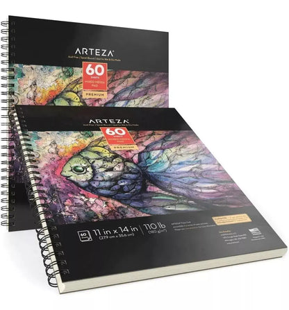 Set 2 Block Mixed Media 28x35.5 60h Cu Microperforado Arteza - Arteza - accesorios
