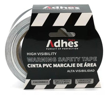 Cinta Advertencia Marcaje Adhes Negro / Blanco 48mm X 33m - ADHES