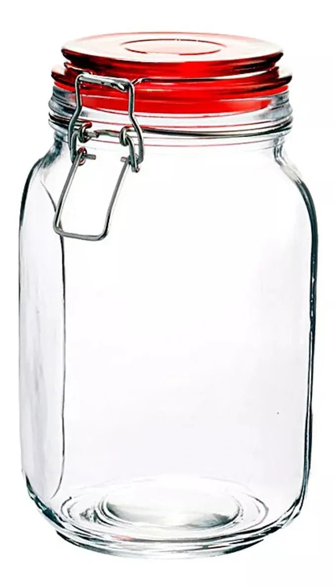 Envase Brocal Vidrio Cocina Dulcero 1000ml Elegir Color Tapa - Vittori